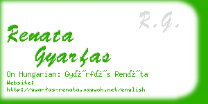 renata gyarfas business card